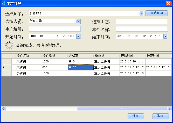 車間DCS/工業(yè)爐、電爐群控系統(tǒng) 生產(chǎn)管理/合格率控制